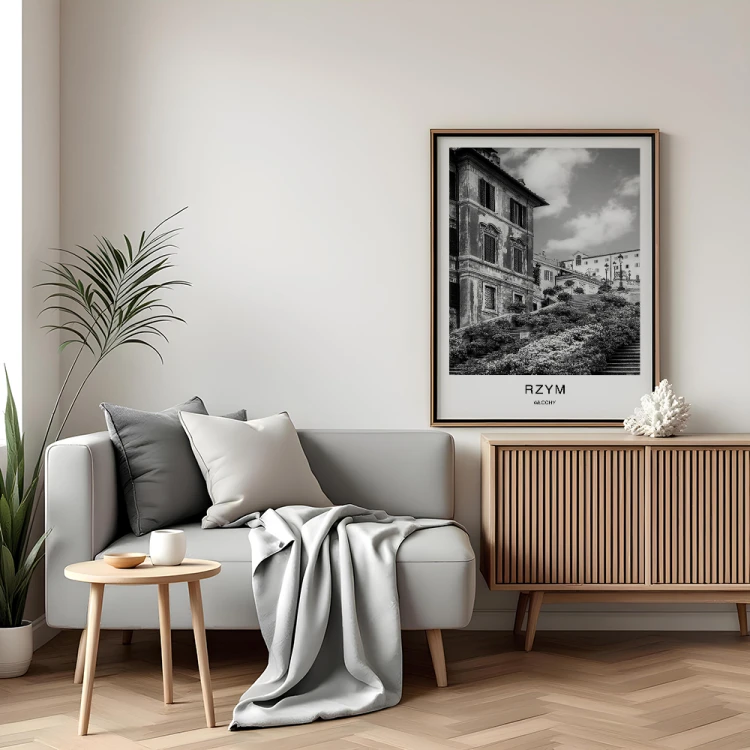 plakat rzym włochy schody hiszpańskie w salonie