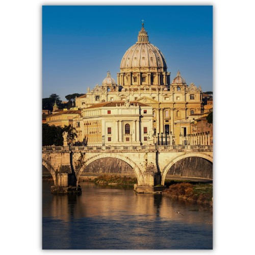 plakat rzym światło nad watykanem