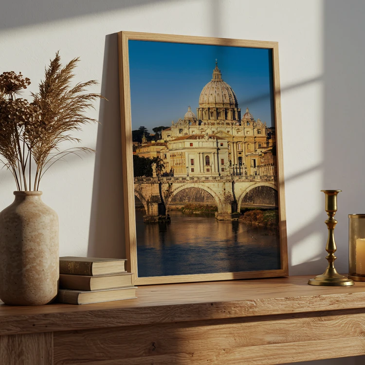 plakat rzym światło nad watykanem w salonie