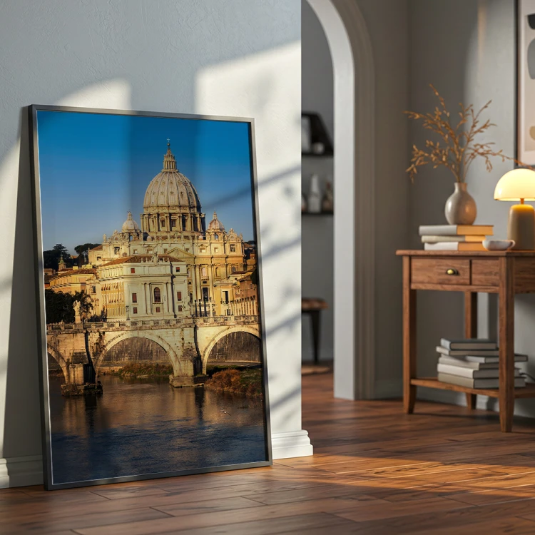 plakat rzym światło nad watykanem w przedpokoju