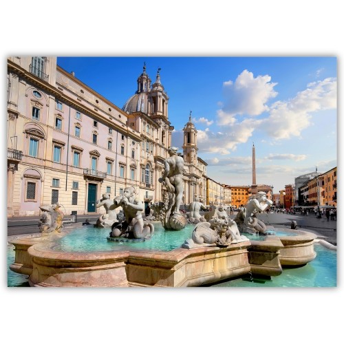 plakat rzym piazza navona