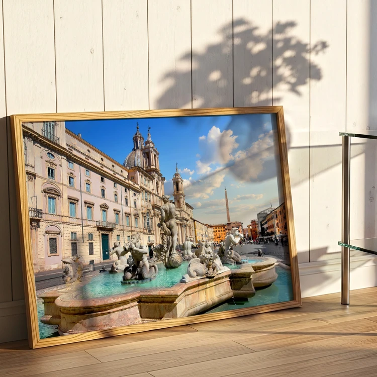 plakat rzym piazza navona dekoracja na ścianę