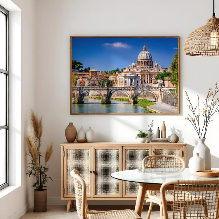 plakat rzym panorama watykanu w jadalni