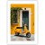plakat słoneczna vespa z białym obramowaniem