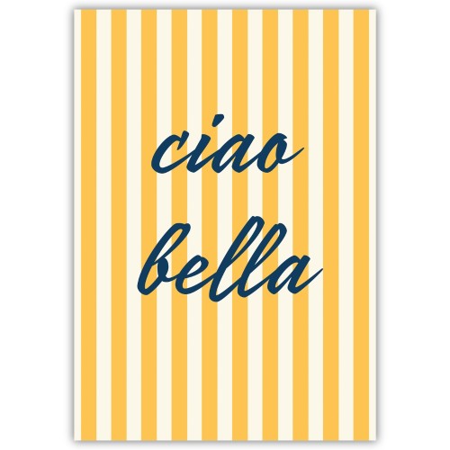 plakat letnie ciao bella