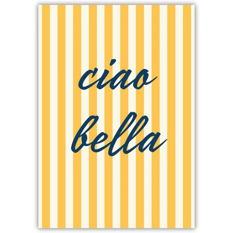 plakat letnie ciao bella