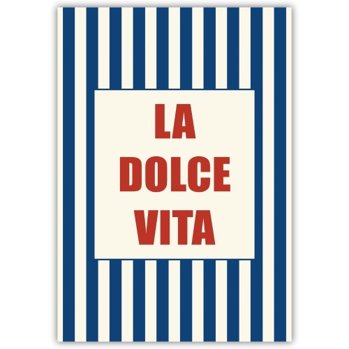 plakat la dolce vita retro