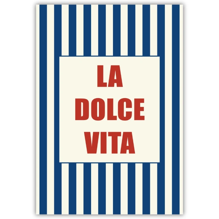plakat la dolce vita retro