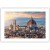 plakat florencja katedra duomo w słońcu z białym obramowaniem