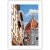 plakat florencja duomo w błękicie z białym obramowaniem
