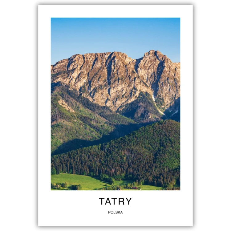 plakat tatry polska giewont latem