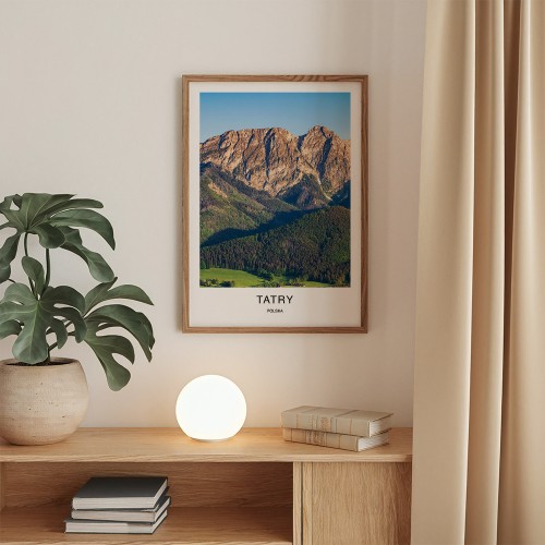 plakat tatry polska giewont latem w pokoju