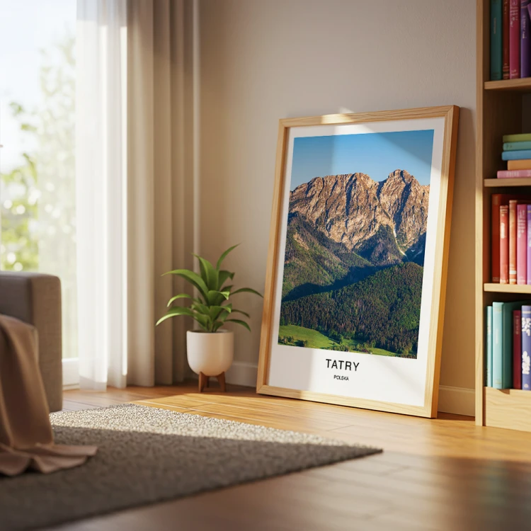 plakat tatry polska giewont latem w salonie